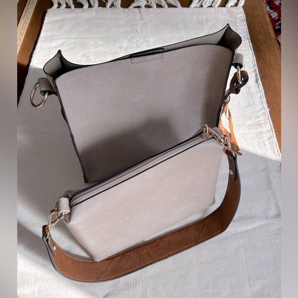 Two (2) Jen & Co. Purses.  Wide Detachable strap-Attaches to both bags. NWOT